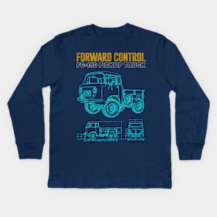 Jeep Forward Control FC-150 Blueprint T-Shirt Kids Long Sleeve T-Shirt